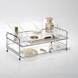 New Frontgate Luciana Acrylic Makeup Vanity Organizer 1-Drawer
